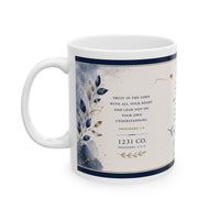 Trust Bible Verse Ceramic Mug — Proverbs 3:5-6 Inspirational Coffee Cup (11oz & 15oz)