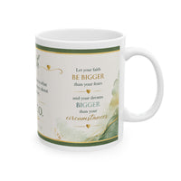 Faith Ceramic Mug — Hebrews 11:1 Inspirational Coffee Cup (11oz & 15oz)
