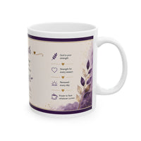 Strength Faith Mug — "I Can Do All Things Through Christ" Inspirational Ceramic Coffee Cup (11oz/15oz)