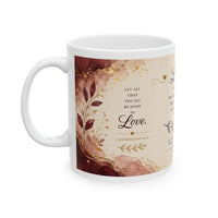 Love Scripture Ceramic Mug — 1 Peter 4:8 Inspirational Coffee Cup (11oz/15oz)