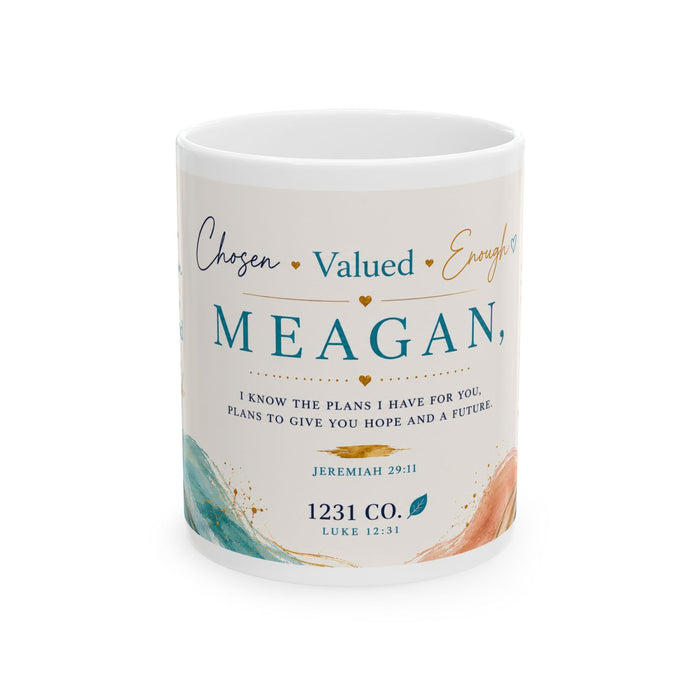 Personalized Name Coffee Mug — Inspirational Scripture Jeremiah 29:11 Gift